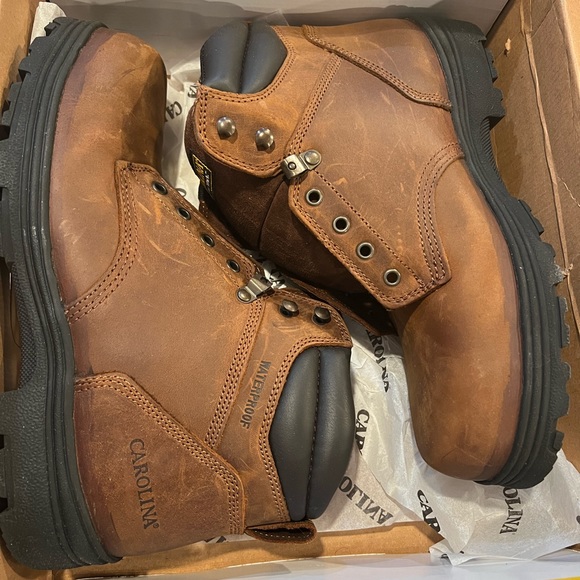 🥾 Carolina Men’s 6” Waterproof Steel Toe Work Boots – Size 12 (NWT) 🥾 - Picture 2 of 4